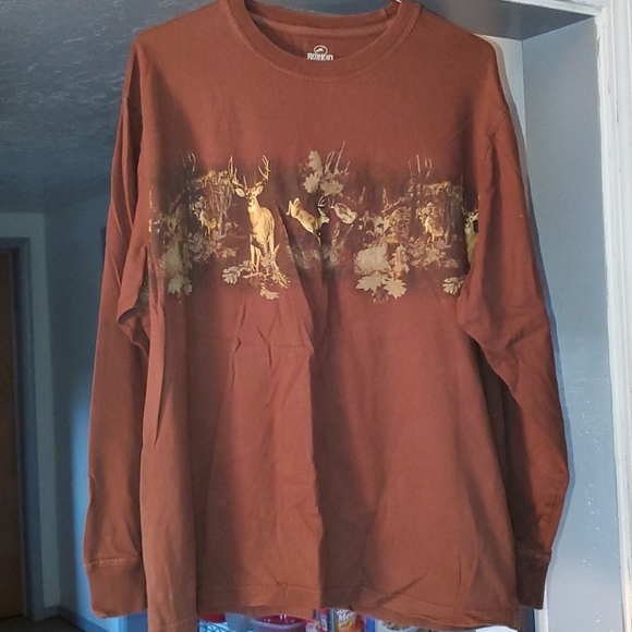 Redhead brown long sleeve shirt with deer. Size XL - Picture 1 of 3